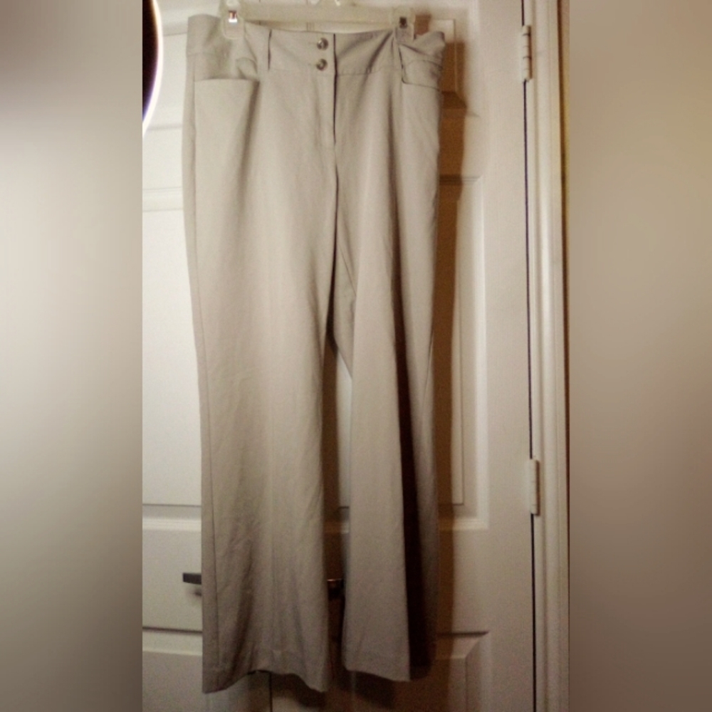 ALFANI WOMEN BEIGE VINTAGE DRESS PANTS Size 8S